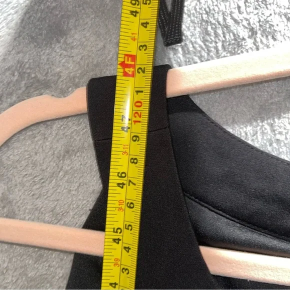 Melrose Social Black Silver Handkerchief Cocktail Party Dress Size 18 - Picture 12 of 13